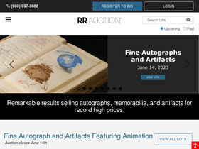 'rrauction.com' screenshot