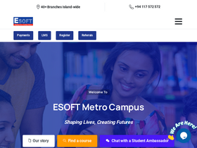 'esoft.lk' screenshot