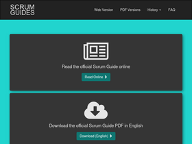 'scrumguides.org' screenshot