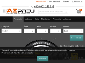 'az-pneu.cz' screenshot