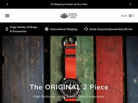 Under the Cuff homepage screenshot