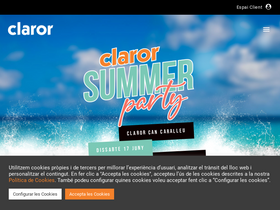 'claror.cat' screenshot