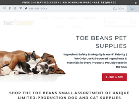 'toe-beans.com' screenshot