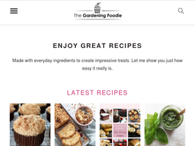 'thegardeningfoodie.com' screenshot