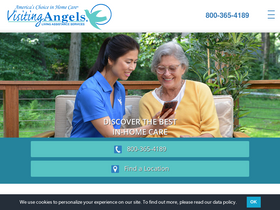 'visitingangels.com' screenshot