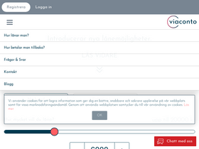 'viaconto.se' screenshot
