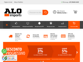 'aloimportados.com' screenshot