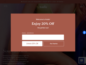 'andieswim.com' screenshot