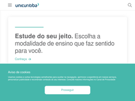 'unicuritiba.edu.br' screenshot