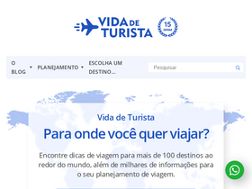 'vidadeturista.com' screenshot