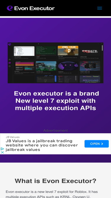 Evon Executor V3 — Best Keyless Level 8 Roblox Executor