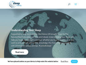 'thesleepcharity.org.uk' screenshot