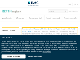 'isrctn.com' screenshot