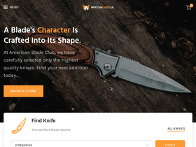 'americanbladeclub.com' screenshot