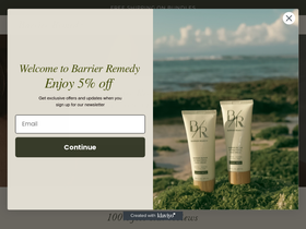 barrierremedy.com homepage screenshot