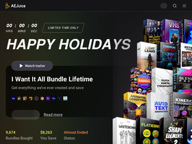 'aejuice.com' screenshot