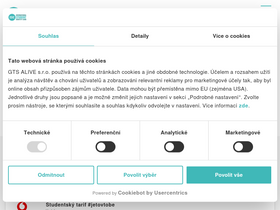 'isic.cz' screenshot
