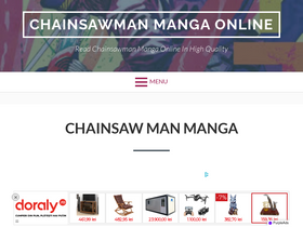 'read-chainsawmanmanga.com' screenshot