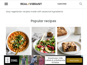 'realandvibrant.com' screenshot