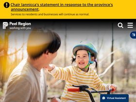 'peelregion.ca' screenshot