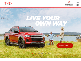 'isuzuute.com.au' screenshot