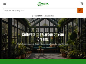 vistagreenhouses.com homepage screenshot