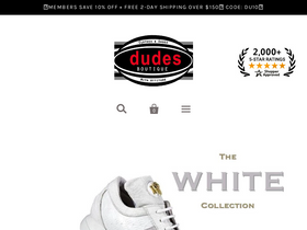 'dudesboutique.com' screenshot