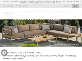 'daniafurniture.com' screenshot