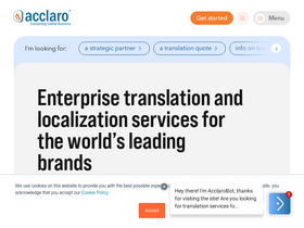 'acclaro.com' screenshot