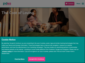 'pdsa.org.uk' screenshot