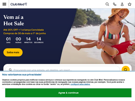'clubmed.com.br' screenshot