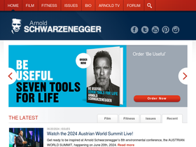 'schwarzenegger.com' screenshot