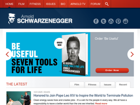 'schwarzenegger.com' screenshot