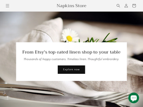 Napkins.com homepage screenshot