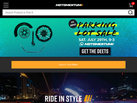 'motomentum.com' screenshot
