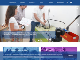 'upct.es' screenshot