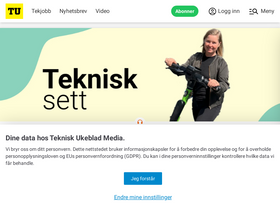 'tu.no' screenshot