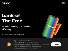 'bunq.com' screenshot