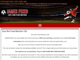 'jamesfixed.com' screenshot