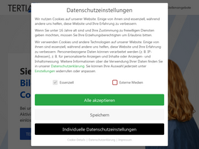 'tertia.de' screenshot