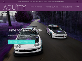 'acuityinstruments.com' screenshot
