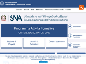 'sna.gov.it' screenshot