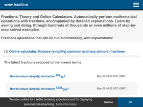 'fractii.ro' screenshot