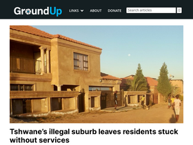 'groundup.org.za' screenshot