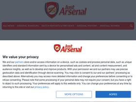 'justarsenal.com' screenshot