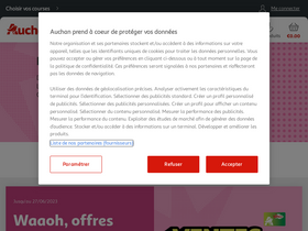 'auchan.fr' screenshot