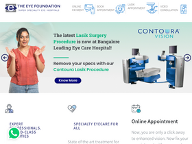 'theeyefoundation.com' screenshot