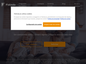 'fidinda.es' screenshot
