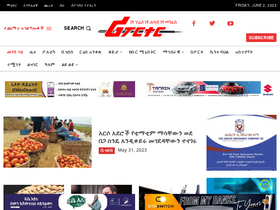 'ethiopianreporter.com' screenshot
