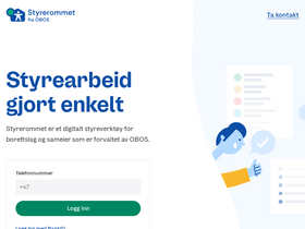 'styrerommet.no' screenshot
